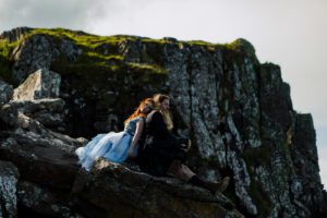 Vow renewal elopement Isle of Skye Staffin Beach