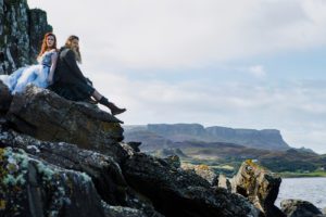 Vow renewal elopement Isle of Skye Staffin Beach