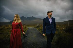 Outlander inspired anniversary photoshoot Isle of Skye